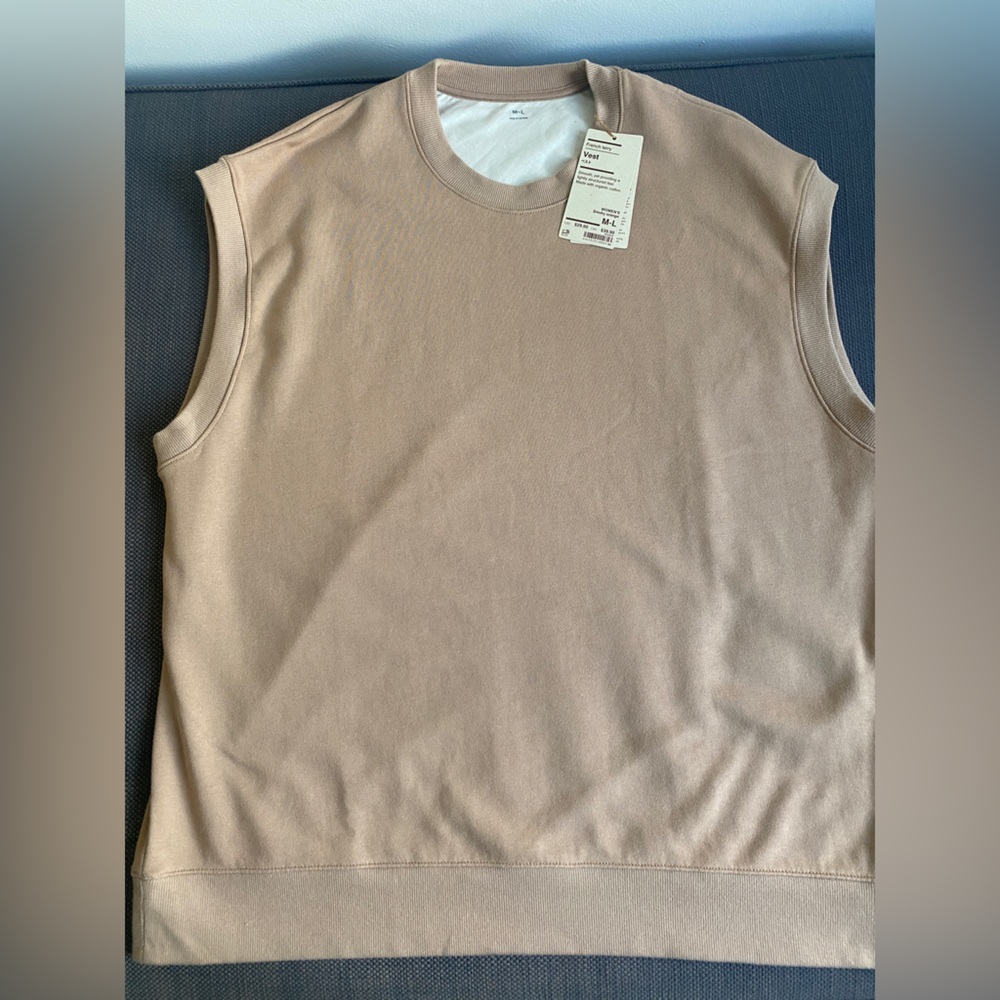 Muji French terry vest top M-L